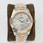 Swiss Grade VRS Factory Replica Rolex Datejust II 41 Watch Two Tone Rose Gold Palm Dial